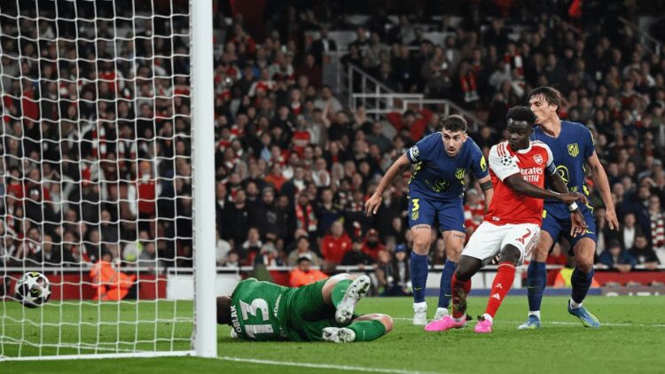 Arsenal venció a Atlético de Madrid y regresa a la final de Champions después de 20 años Bukayo Saka marcó el único tanto del encuentro.