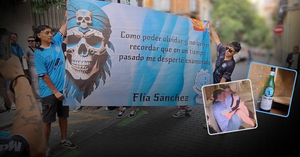 Desde el barrio de Lavapies, en Madrid, así se celebró Belgrano campeón. Foto: Simón González Alegre.