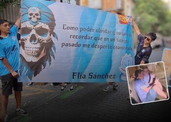 Desde el barrio de Lavapies, en Madrid, así se celebró Belgrano campeón. Foto: Simón González Alegre.