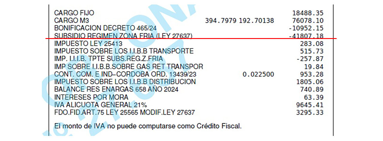 La factura de gas en Córdoba podría aumentar más del 70% en invierno El ítem de subsidio por Régimen de Zona Fría.
