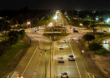 La Avenida Padre Luchesse finalizada.