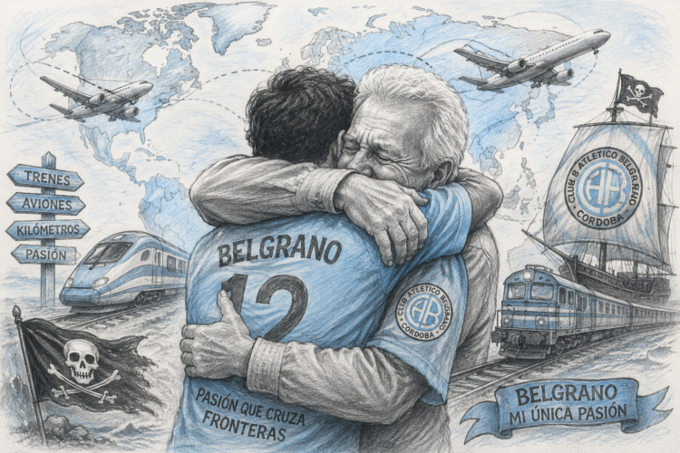 Desde Washington y Dinamarca: los hinchas que cruzaron el mundo para ver a Belgrano