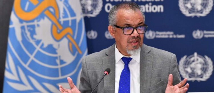 El director general de la OMS, Tedros Adhanom Ghebreyesus.
