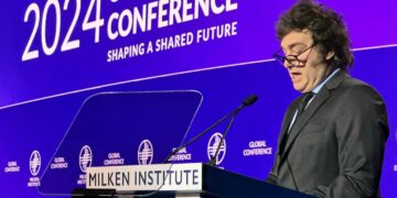 Milei ante el Instituto Milken: “El sueño americano renació en la Argentina”