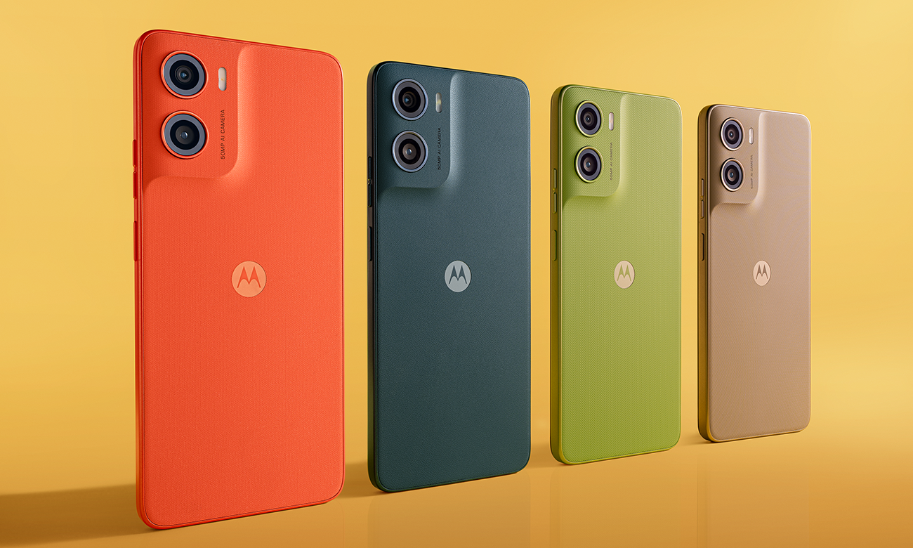 Con el moto g06 la conectividad NFC llega a la gama de entrada La variedad de colores del moto g06.