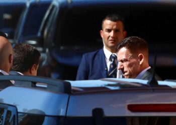 Thiel, visto aquí en Buenos Aires, también ha comprado una propiedad en Uruguay.Credit...Matias Baglietto/Reuters