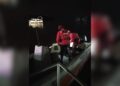 El DUAR rescató a una mujer que se encontraba en el lago de Embalse durante la madrugada. Foto: Policía de Córdoba.