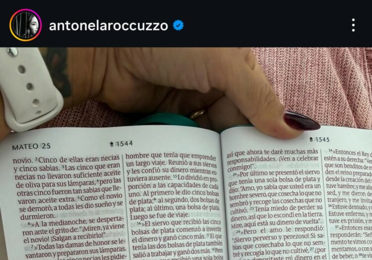 Antonela Rocuzzo y la Parábola de los Talentos