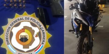 Secuestraron un arma cargada y recuperaron una moto