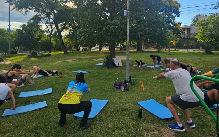 entrenamientos grupales y al aire libre