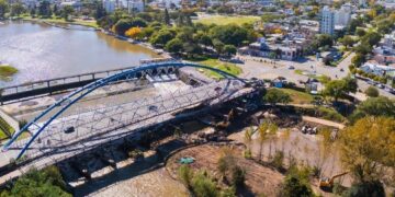 Avanza una obra hídrica estratégica sobre el río Ctalamochita para proteger a Villa María y Villa Nueva