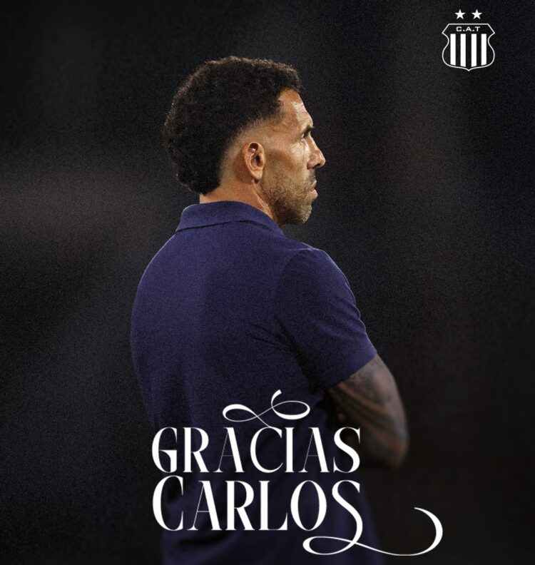 Club Atlético Talleres confirmó la salida de Carlos Tévez tras la finalización de su contrato y destacó su trabajo, compromiso y aporte durante un año al frente del equipo.