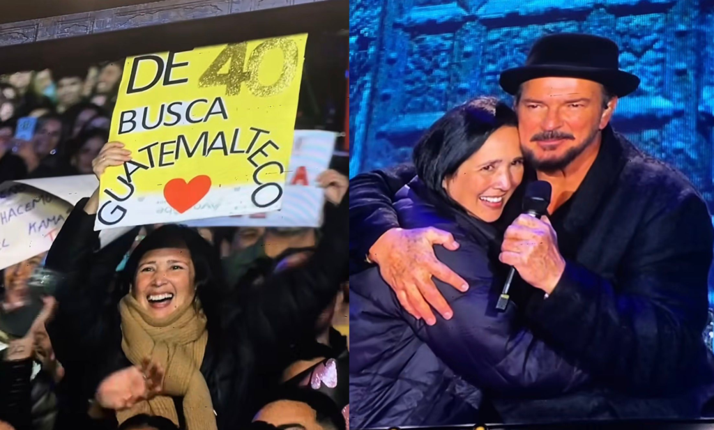 Vale Onassis junto a Ricardo Arjona.