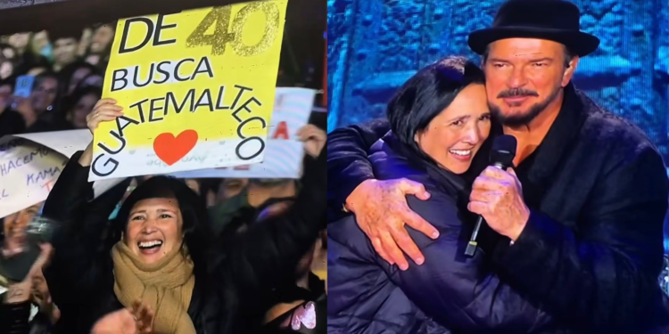 Vale Onassis junto a Ricardo Arjona.