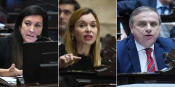 Laura Rodríguez Machado, Gabriela Estévez y Juan Brügge.