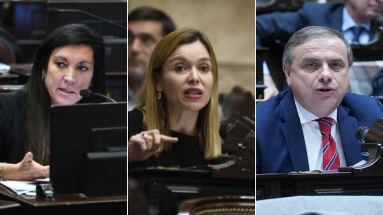 Laura Rodríguez Machado, Gabriela Estévez y Juan Brügge.