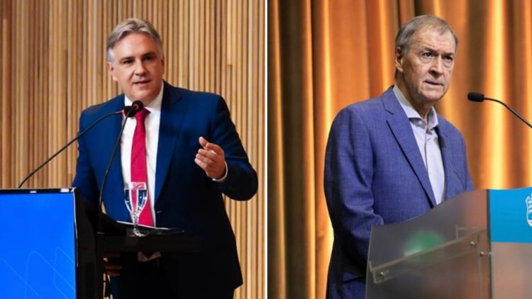 Llaryora y Schiaretti respaldaron el reclamo universitario.