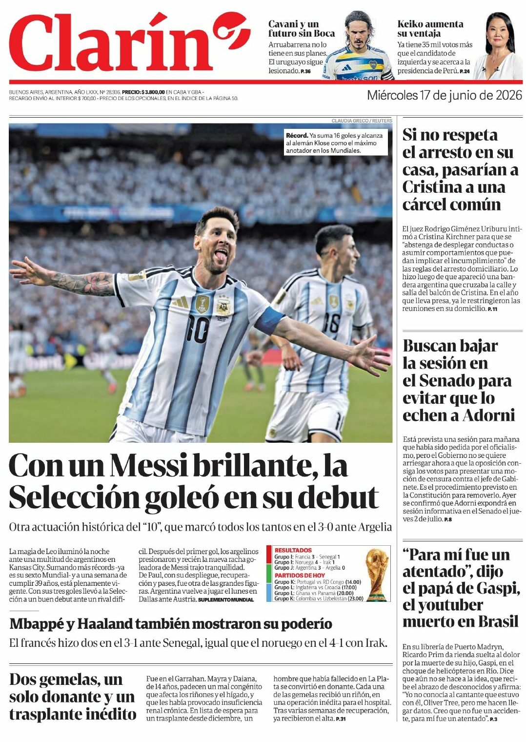 Messi hizo delirar al mundo: los medios internacionales se rindieron ante el astro argentino Messi hizo delirar al mundo: los medios internacionales se rindieron ante el astro argentino