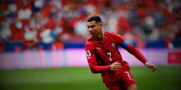 Cristiano Ronaldo se ha convertido en el primer jugador en marcar en seis torneos diferentes de la Copa Mundial de la FIFA.