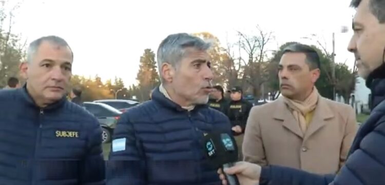 Juan Pablo Quinteros, Ministro de Seguridad de la Provincia.