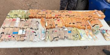 Los hombres fueron aprehendidos durante un control.