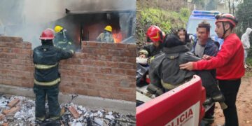 Incendio en Unquillo: una mujer fue hospitalizada por inhalación de humo tras perder su vivienda Incendio en Unquillo: una mujer fue hospitalizada por inhalación de humo tras perder su vivienda