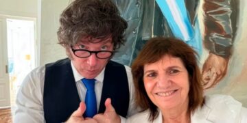 Javier Milei y Patricia Bullrich.
