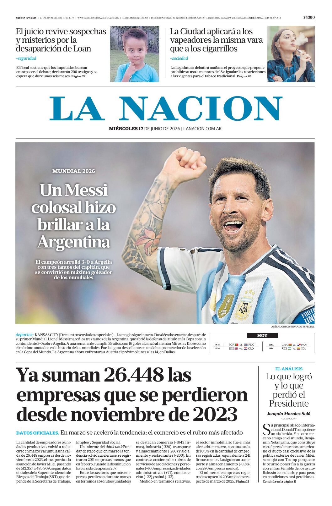 Messi hizo delirar al mundo: los medios internacionales se rindieron ante el astro argentino Messi hizo delirar al mundo: los medios internacionales se rindieron ante el astro argentino