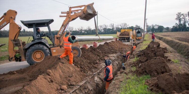 La Municipalidad instala casi 4.000 metros de cañerías de agua en el sector sur cañerías