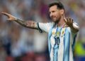 Messi tras el partido ante Argelia: “Totalmente ajeno a lo deportivo, pasé unos días difíciles” Lionel Messi en el festejo de su tercer gol ante Argelia.