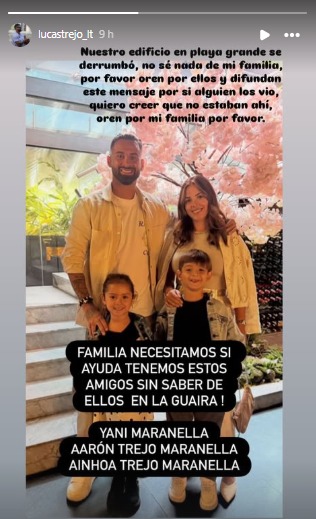 El futbolista cordobés Lucas Trejo pide oraciones para hallar a su familia