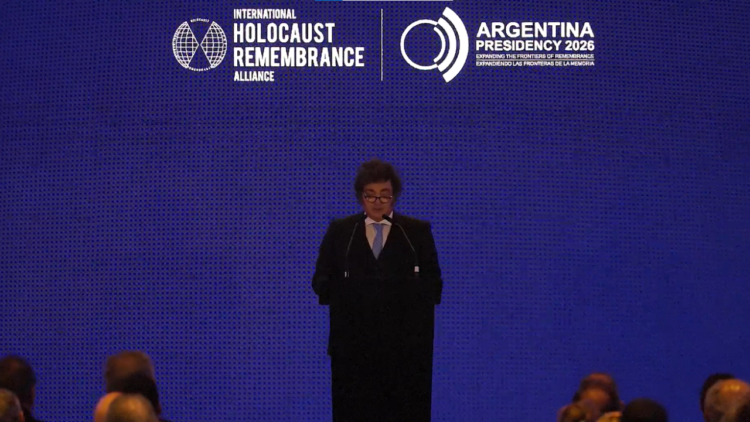 Milei encabezó un plenario para la memoria del Holocausto