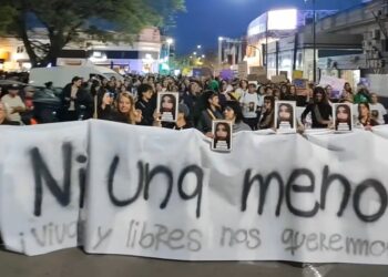 Movilización Ni Una Menos en Villa María.