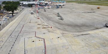 Obras en Aeroparque.