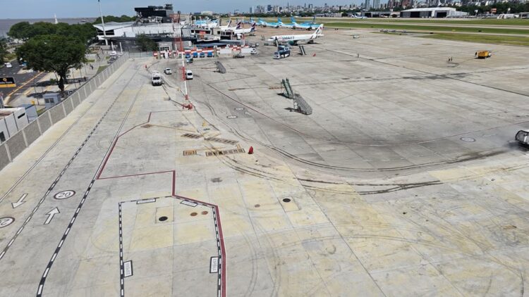 Obras en Aeroparque.