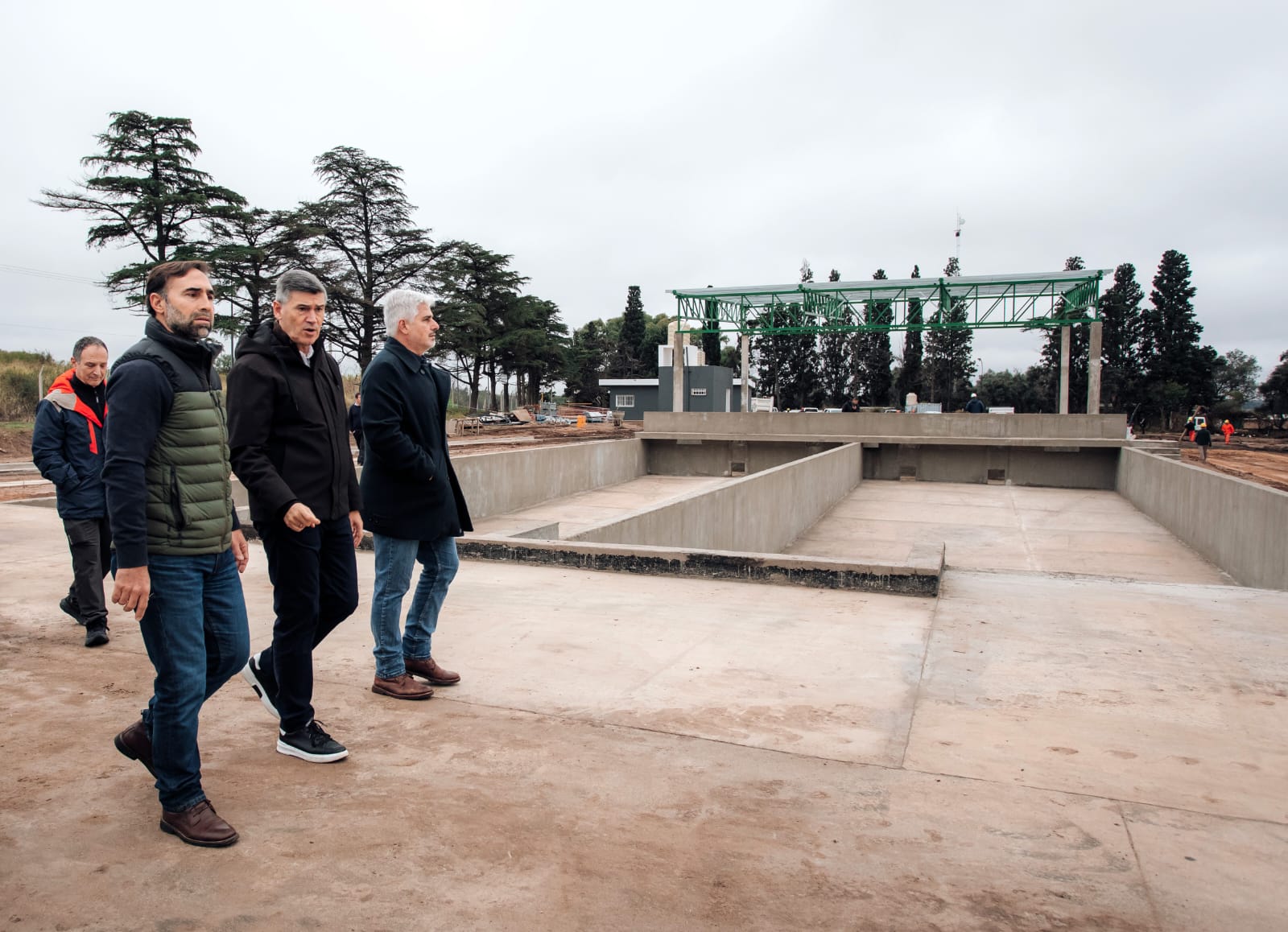 Avanza la construcción de una dársena para camiones en Bajo Grande Avanza la construcción de una dársena para camiones en Bajo Grande