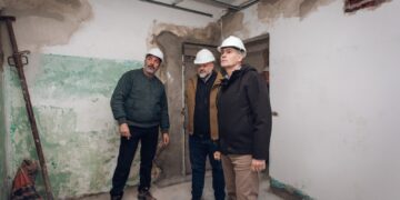 Passerini visitó las obras del Hospital Veterinario Municipal
