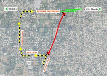 Por la obra en Av. Bodereau, habrá un corte total por cinco días: cómo desviar