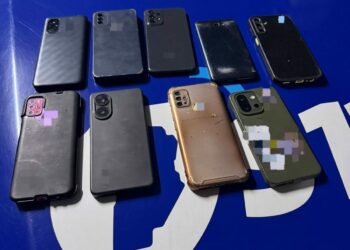 Cuatro detenidos y nueve celulares recuperados