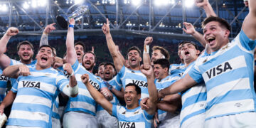Los Pumas entrenan en el Kempes antes del debut ante Escocia