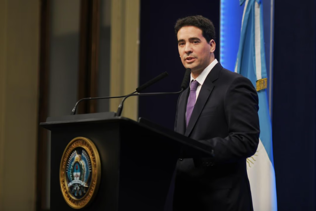 El vocero presidencial, Adrián Ravier.