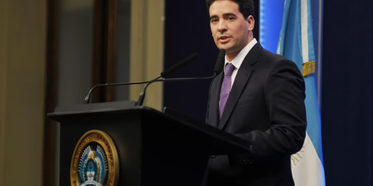 El vocero presidencial, Adrián Ravier.