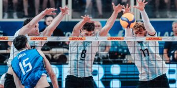 Argentina pone primera en  la última ventana de la Volleyball Nations League