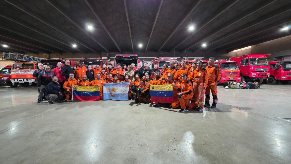 La brigada cordobesa volvió al país tras su misión humanitaria en Venezuela