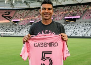 Casemiro fue presentado en el Inter Miami de Lionel Messi