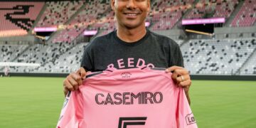 Casemiro fue presentado en el Inter Miami de Lionel Messi