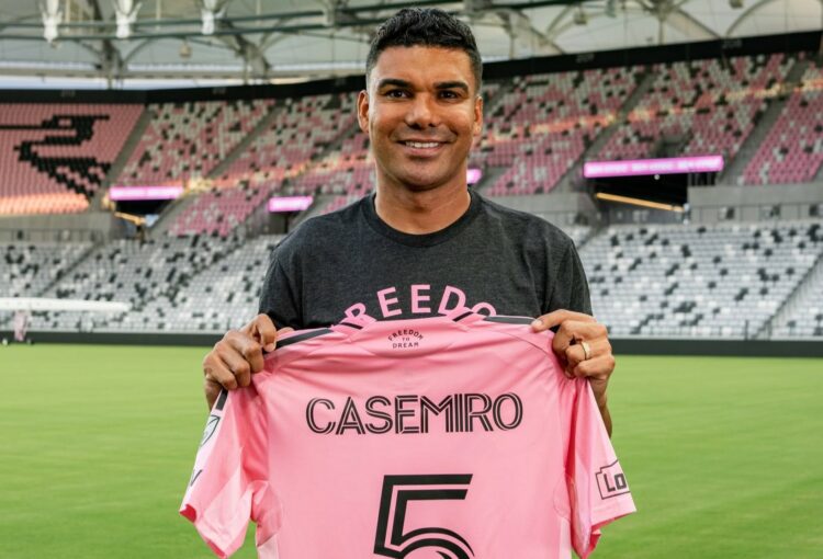 Casemiro fue presentado en el Inter Miami de Lionel Messi