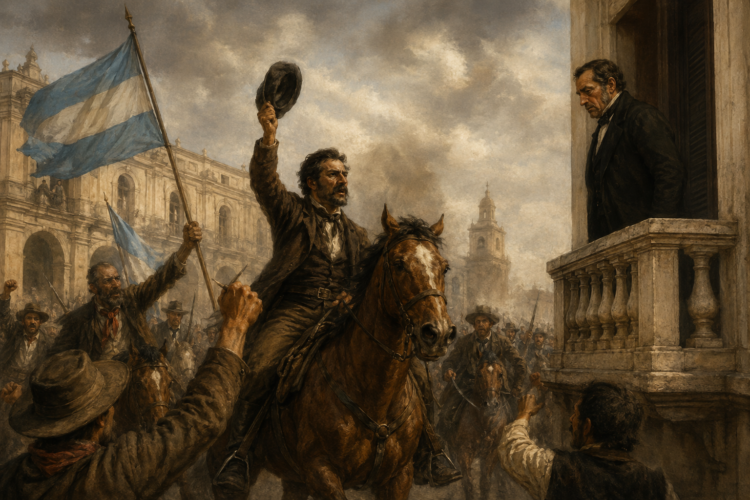 Un 14 de julio, pero de 1866, Córdoba vivió una de esas jornadas que combinan drama político y anécdota casi novelesca. El gobernador Roque Ferreyra fue depuesto por un alzamiento popular cuyo protagonista central resulta, al menos, curioso: el mayor Simón Luengo, quien había escapado poco antes de la cárcel y encabezó el pronunciamiento montonero que puso fin al gobierno de Ferreyra.
Luengo no era un desconocido en la escena política cordobesa. Años atrás había impulsado la revolución de 1860 contra Mariano Fragueiro y también había participado del movimiento de 1863 contra el gobernador Justiniano Posse. Su fuga y posterior levantamiento en 1866 se dieron en medio de un clima de fuerte tensión entre federales y liberales, las dos facciones —conocidas como "los rusos" y "los aliados"— que se disputaban el poder provincial desde hacía años.
Un gobernador con historia
Ferreyra no era un improvisado en la política cordobesa. Nacido en 1810, comerciante de la firma "Ferreyra Hnos.", había sido gobernador en dos oportunidades (1855-1858 y 1863-1866). Su segundo mandato había comenzado en circunstancias no menos convulsionadas: asumió como "gobernador delegado" con el respaldo de los federales, a cambio de rehabilitar al antiguo Partido Constitucional y nombrar ministro a Mateo Luque.
Precisamente esa alianza terminó jugándole en contra. En las elecciones provinciales de 1866, los federales —reorganizados por el propio Luque como ministro— se impusieron pese a toda la presión que ejercieron los gobiernos provincial y nacional para evitarlo. Esa derrota electoral precipitó la renuncia de Ferreyra, en un contexto ya debilitado por la revuelta que Luengo había encabezado apenas semanas antes.
Tres gobernantes en menos de dos semanas
Depuesto Ferreyra en medio de una gran confusión, una asamblea de vecinos convocada de urgencia designó como "gobernador provisorio" al exministro Luis Cáceres. Pero esa solución de emergencia duró poco: doce días después, el 26 de julio, la Legislatura provincial optó por nombrar interinamente al doctor Mateo Luque, quien terminaría asumiendo el mando en esa fecha.
Con Luque llegaban al poder los federales por última vez en la Córdoba de aquellos años, cerrando un capítulo agitado de las llamadas guerras civiles argentinas. Sin embargo, la paz duró poco: las diferencias entre Luengo —el mismo mayor que había impulsado su ascenso— y el nuevo gobernador desembocarían, un año más tarde, en un nuevo levantamiento, esta vez en su contra.
Una época de vértigo institucional
El episodio de julio de 1866 no fue un hecho aislado, sino parte de un largo ciclo de inestabilidad que atravesó a Córdoba —y a buena parte del interior argentino— durante el proceso de organización nacional. Revoluciones, deposiciones y gobiernos delegados se sucedían con una frecuencia que hoy resulta difícil de imaginar, producto de la disputa entre unitarios y federales, y luego entre liberales y federales, por el control de las provincias en los años posteriores a Pavón.
La historia de Roque Ferreyra, Luis Cáceres y Mateo Luque —tres nombres que se turnaron el poder cordobés en cuestión de días— es apenas una muestra de ese clima de época: un tiempo en que la política se dirimía tanto en las asambleas como en las calles, y en que un fugitivo de la cárcel podía torcer, de un día para el otro, el destino de una provincia entera.