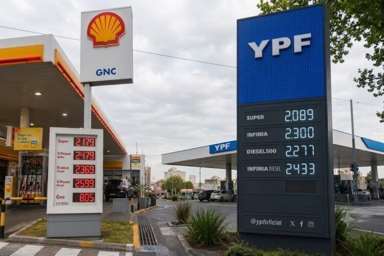 Combustibles en Córdoba: subas tras impuestos y nuevos precios en surtidores Combustibles