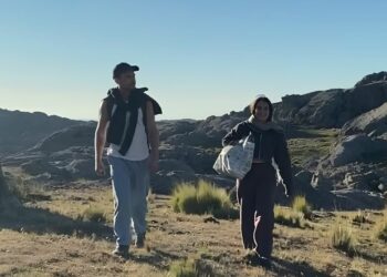 Dave y Sol en Pampa de Achala, Córdoba, Argentina